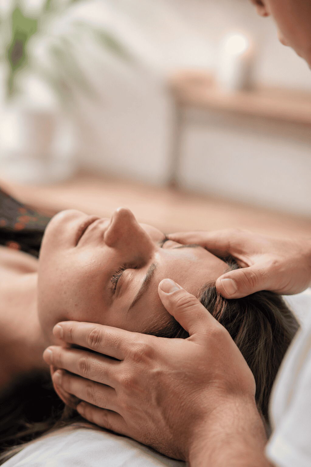 Jayden during a CranioSacral session